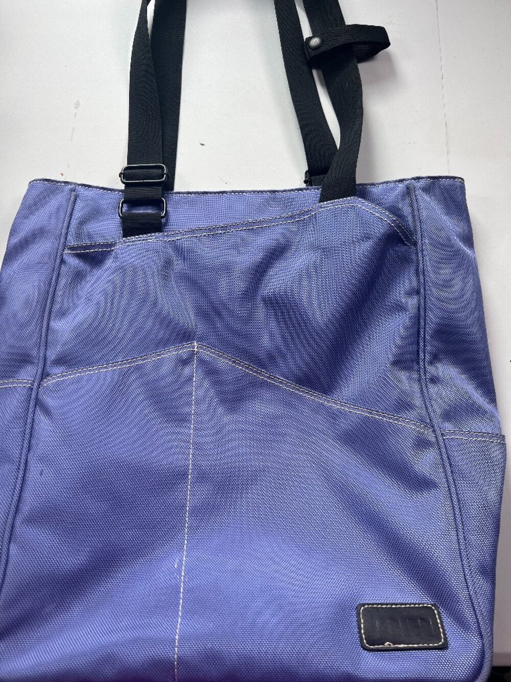 Maggie Mather MM original t ennis tote violet LG leopard print pockets sports